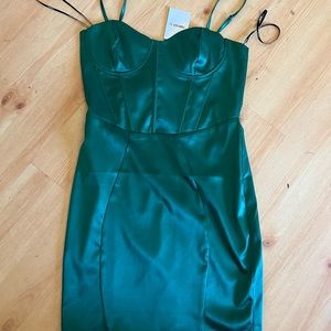 Emerald Corset mini dress. Forever 21 new with tags